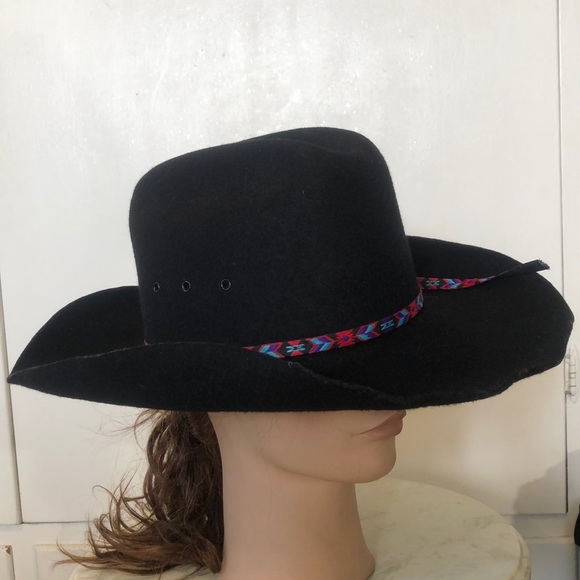 TEXAS HAT made in U.S.A  men’s or women’s size Large black color HAT - Picture 1 of 14